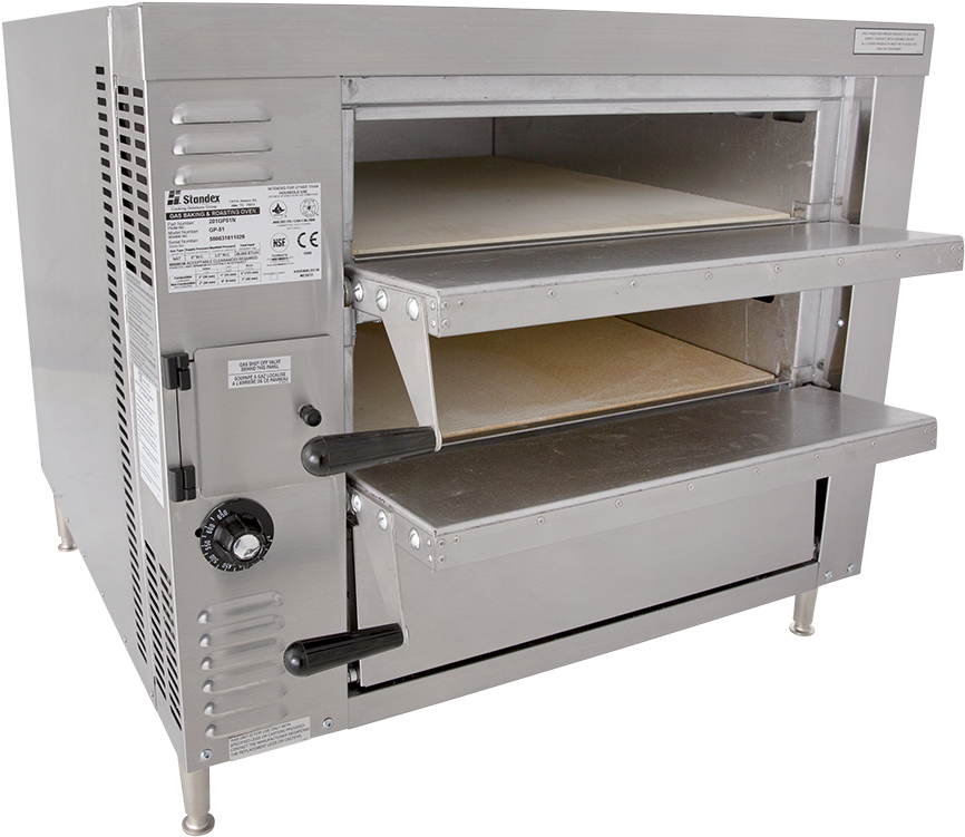 Gas Pizza Baking And Roasting Oven Gp51 Pn201ge51n - Counter Double Deck Conveyor Pizza Oven, Hd Png Download
