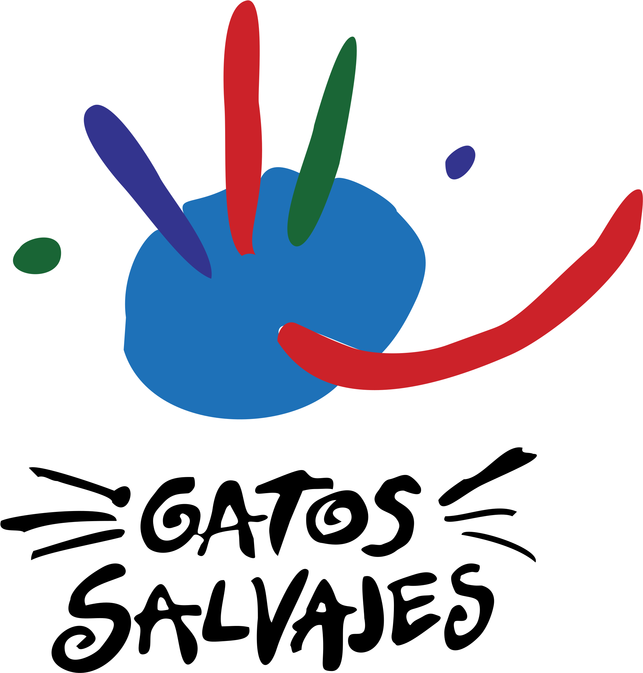 A Colorful Drawing Of A Blue Circle With Red And Green Lines