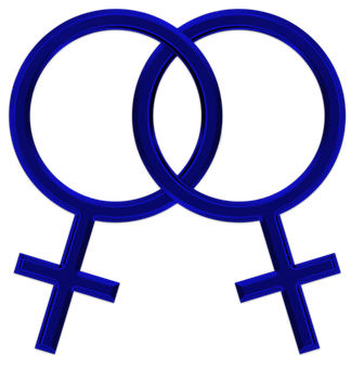 A Blue Symbol With A Black Background