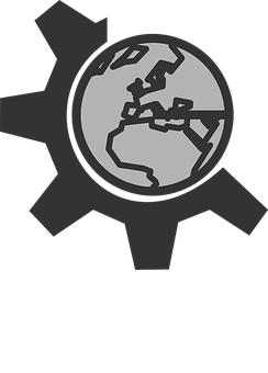 A Grey And Black Logo