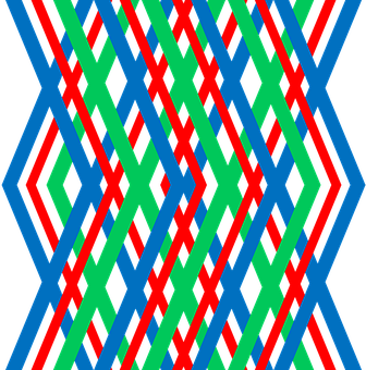 A Colorful Pattern On A Black Background