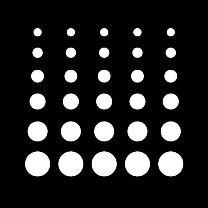 A White Dots On A Black Background