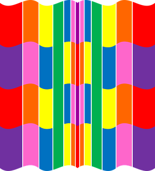 A Colorful Pattern With Lines