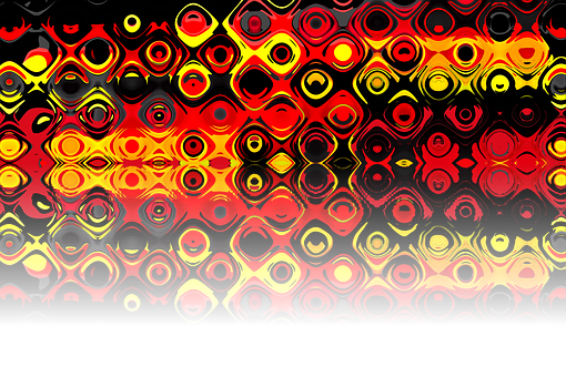 A Black And Yellow Background With Circles