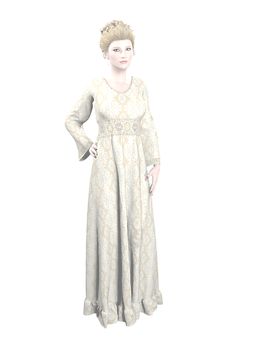 A Woman In A Long Dress