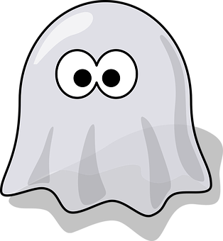 A Cartoon Of A Ghost