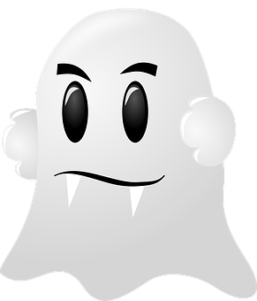 A Cartoon Of A Ghost