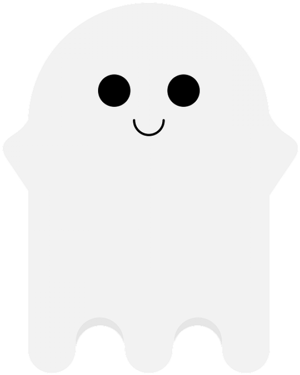A White Ghost With Black Eyes