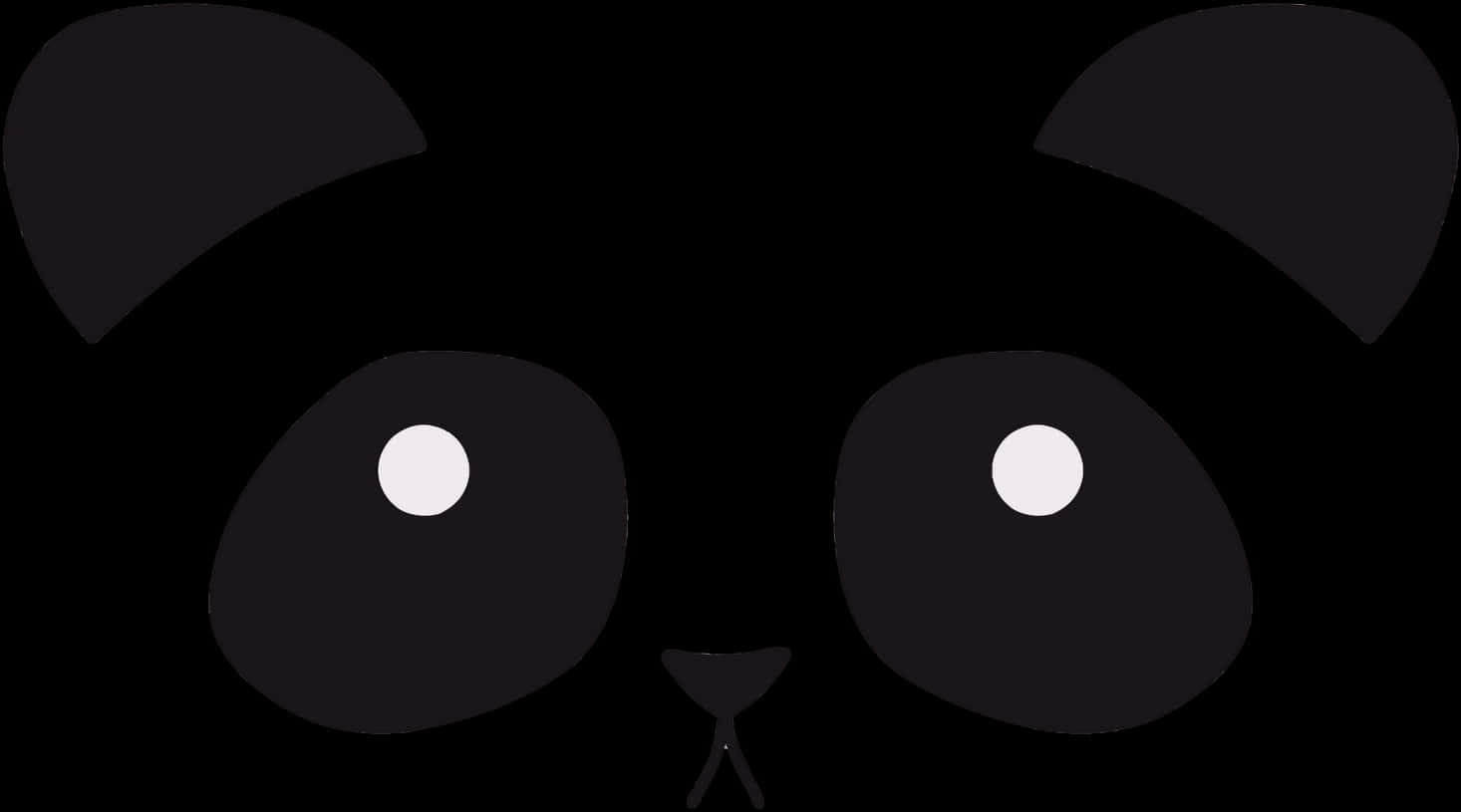 A Black Cat Face With White Dots