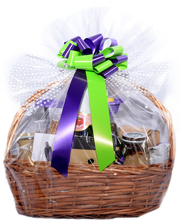 A Basket With A Bow