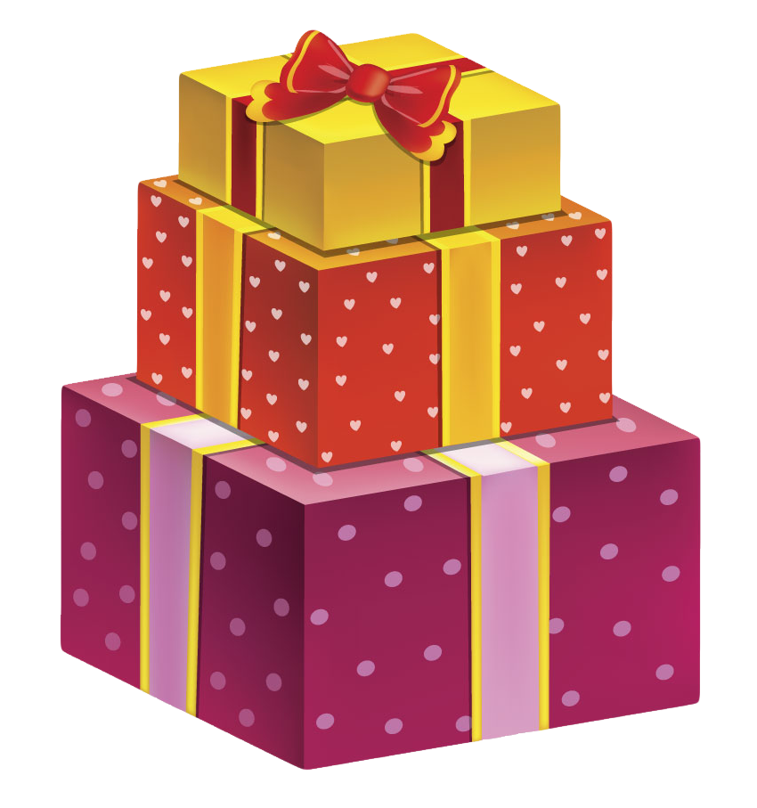 A Stack Of Colorful Wrapped Presents