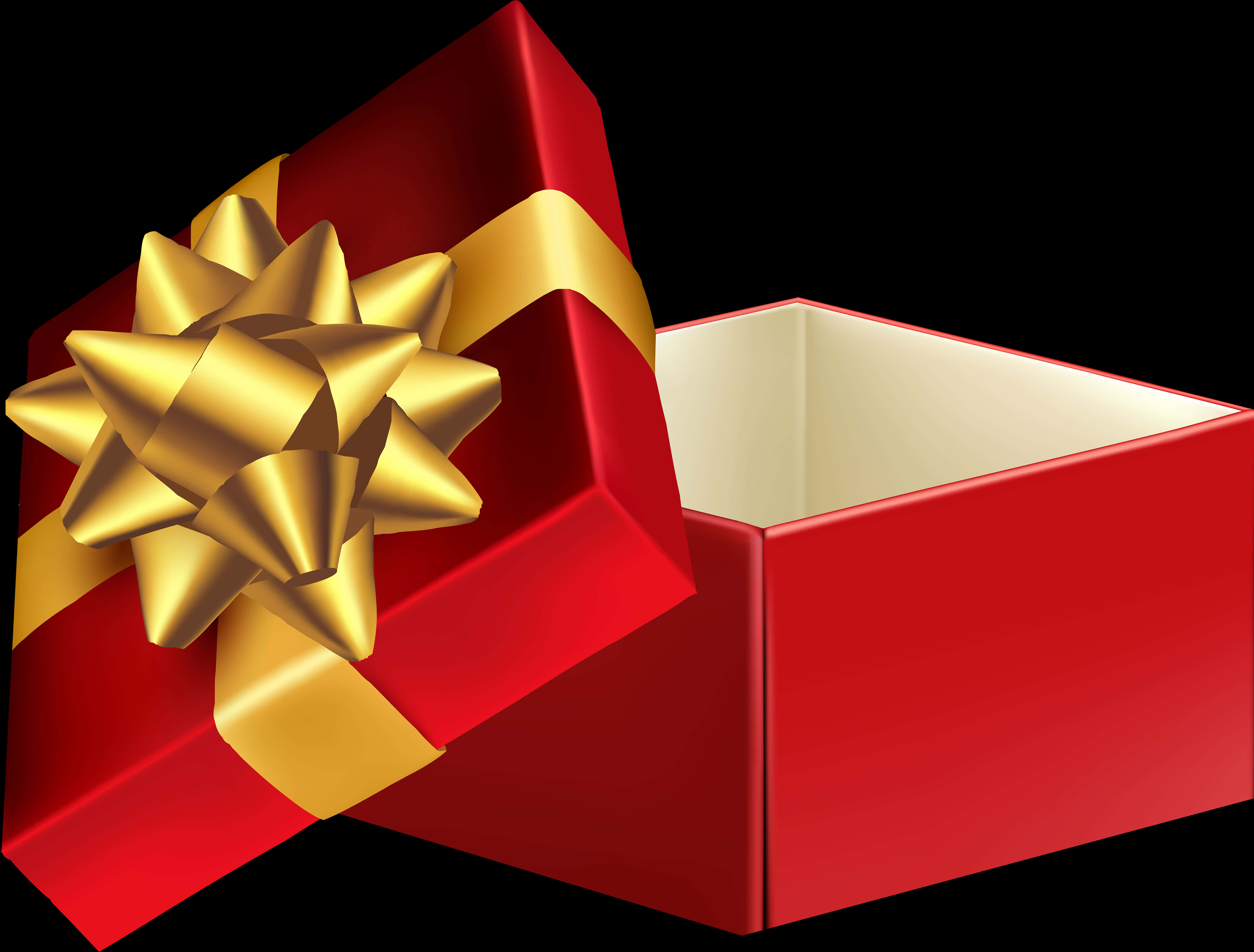 A Red Box With A Gold Bow