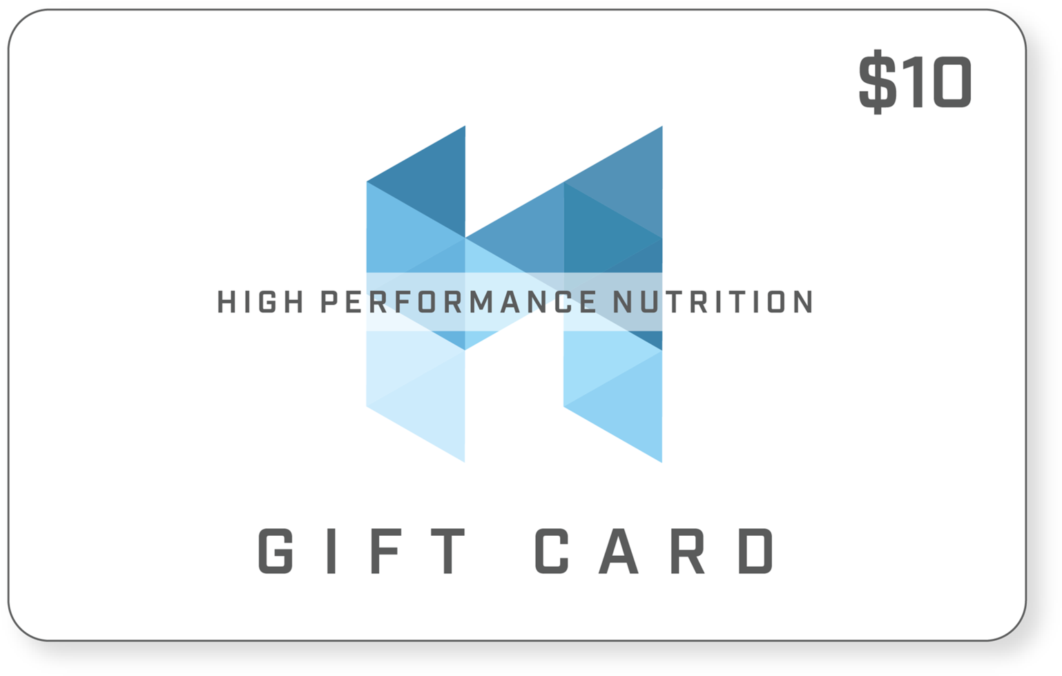 A Gift Card With Blue Triangles