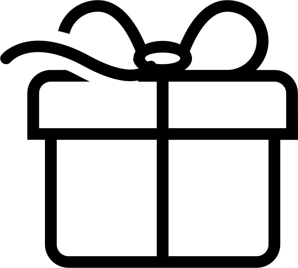 A Black Gift Box With A Bow