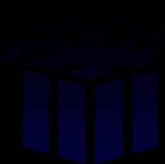 Gift Vector Icon - Blue Gift Icon Png, Transparent Png