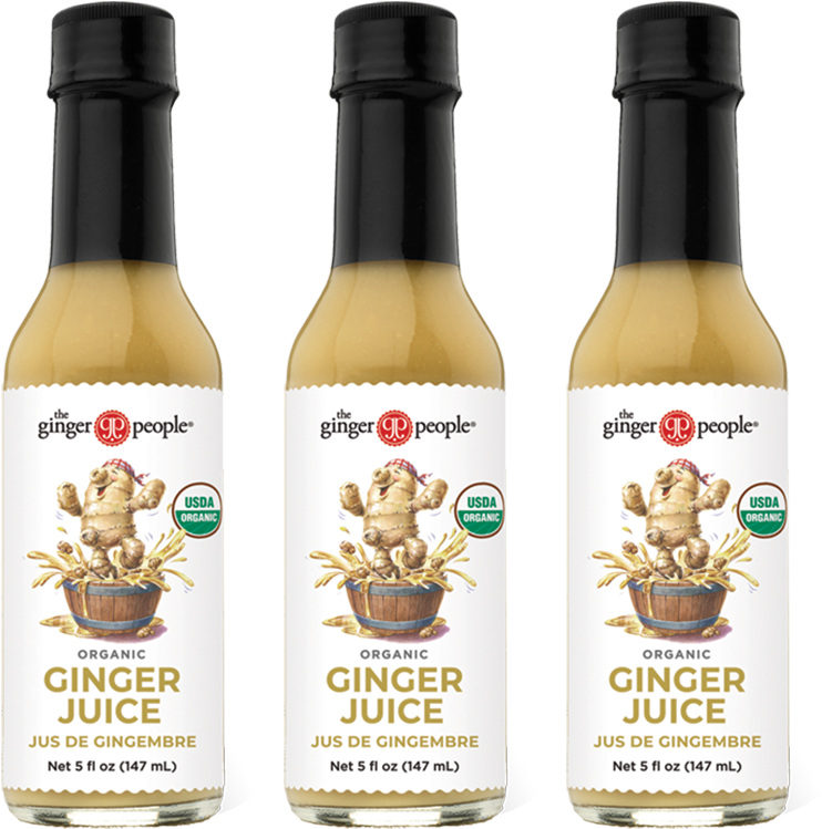A Group Of Bottles Of Ginger Juice