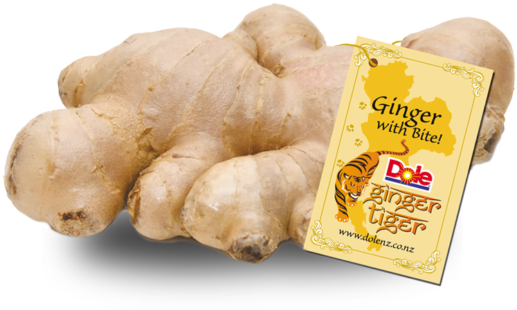 A Ginger Root With A Tag