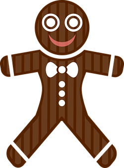A Cartoon Gingerbread Man