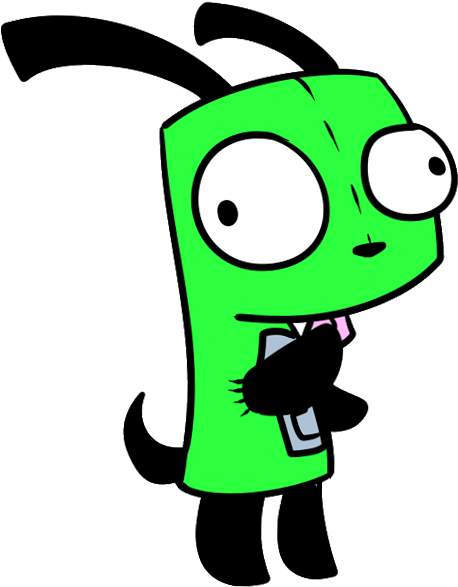 A Cartoon Of A Green Alien