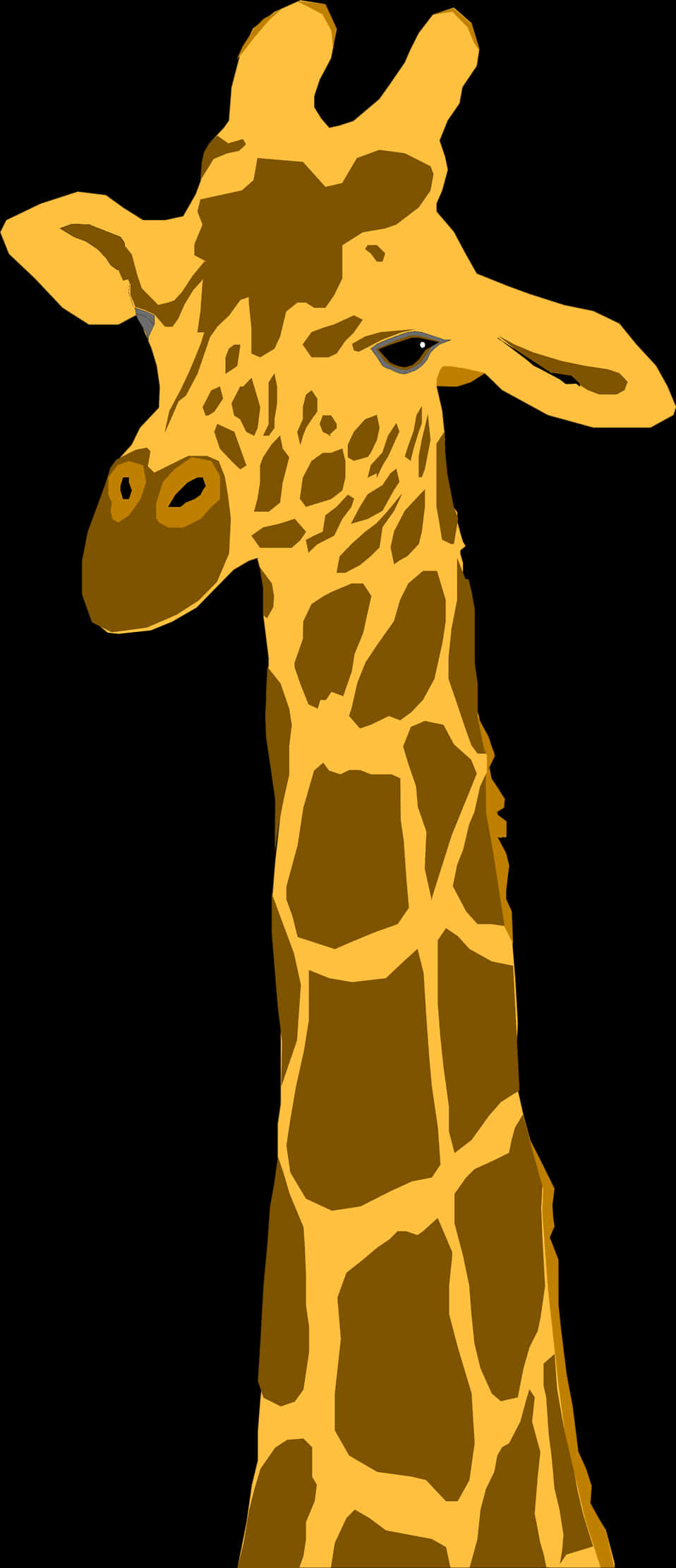 Giraffe Clipart Transparent Background - Transparent Background Giraffe Clipart