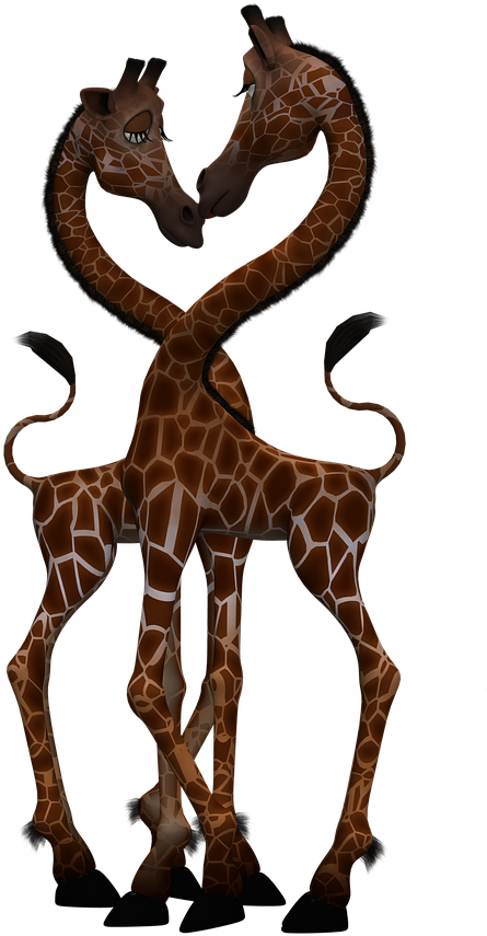 Giraffe, Mammal, Funny, Fantasy, Digital Art, Isolated - Surreal Giraffe Transparent Background, Hd Png Download