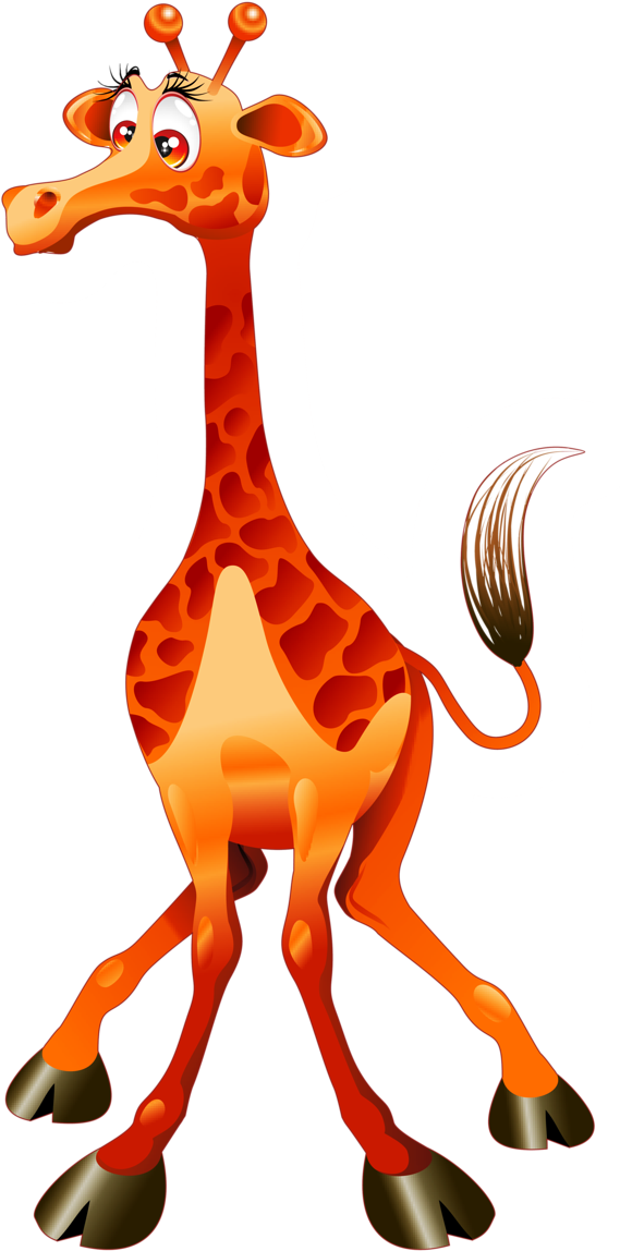 A Giraffe With A Tail