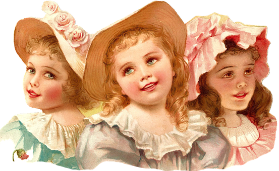 A Group Of Children Wearing Hats