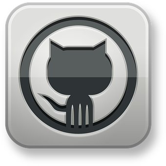 A Grey And Black Cat Logo