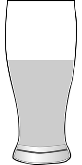 A Glass Of Beer With A Black Background