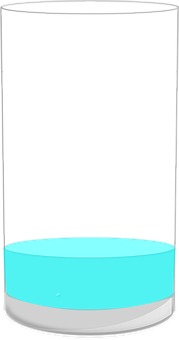 A Blue Cylinder With A Black Background