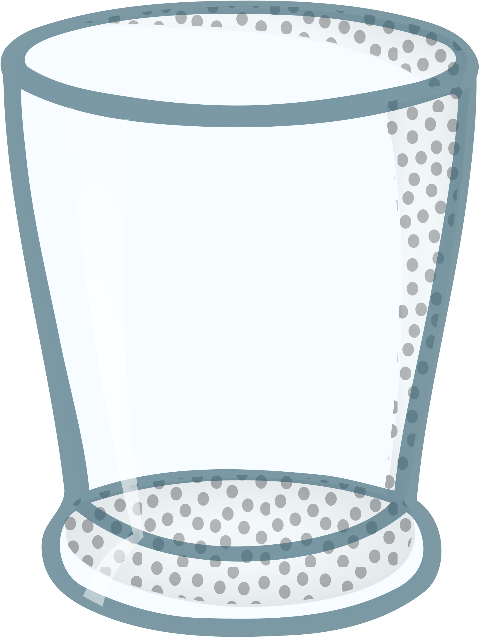 A Glass With A White Cap