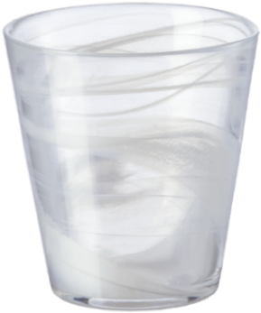 A Clear Glass With A White Liquid Inside