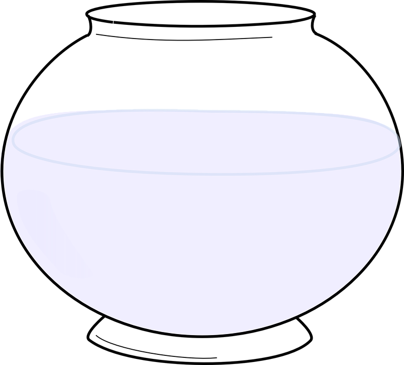 A Grey Bowl With A Black Background