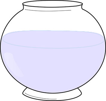 A White Bowl With Blue Outline
