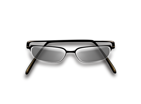 Black Glasses 3d