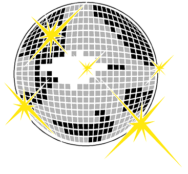 A Disco Ball With Stars