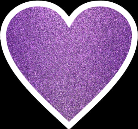 A Purple Heart With White Border