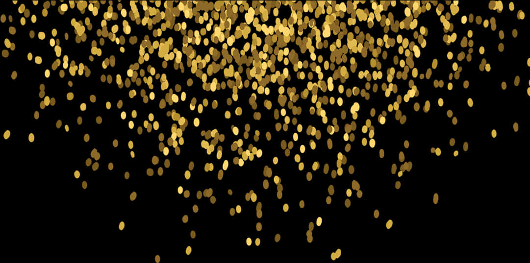 A Gold Dots On A Black Background