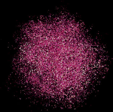 A Pink And White Speckled Particles