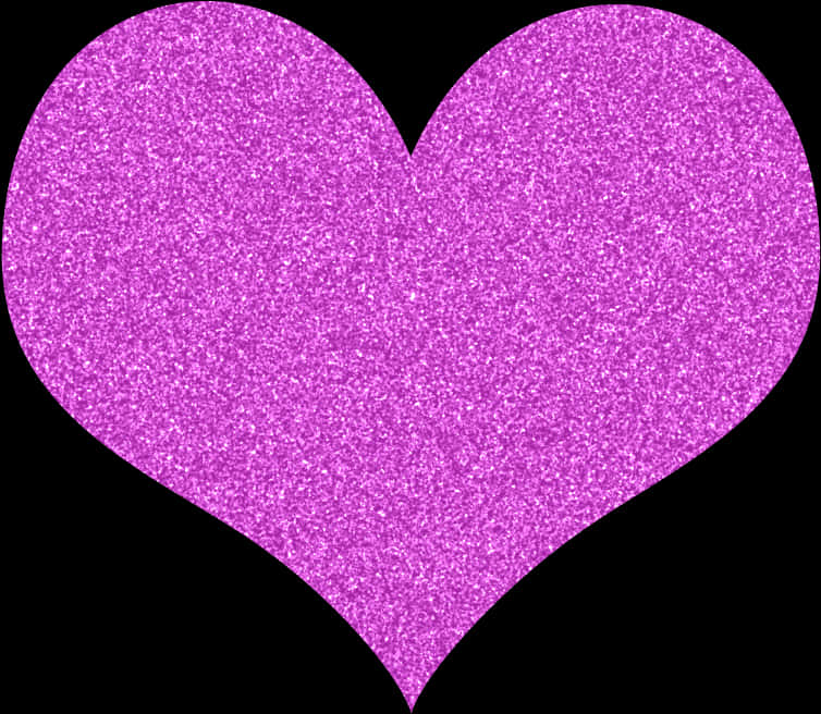 A Purple Heart With Black Background