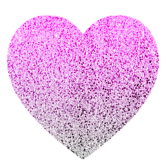A Heart With A Pink And White Speckled Surface