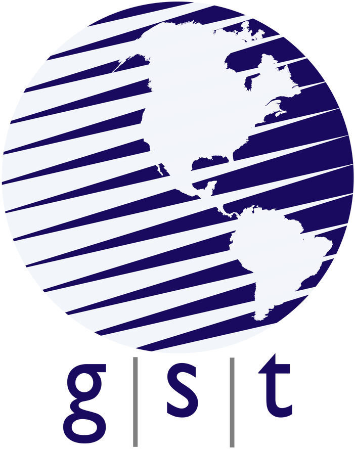 A Logo With A Globe And Text