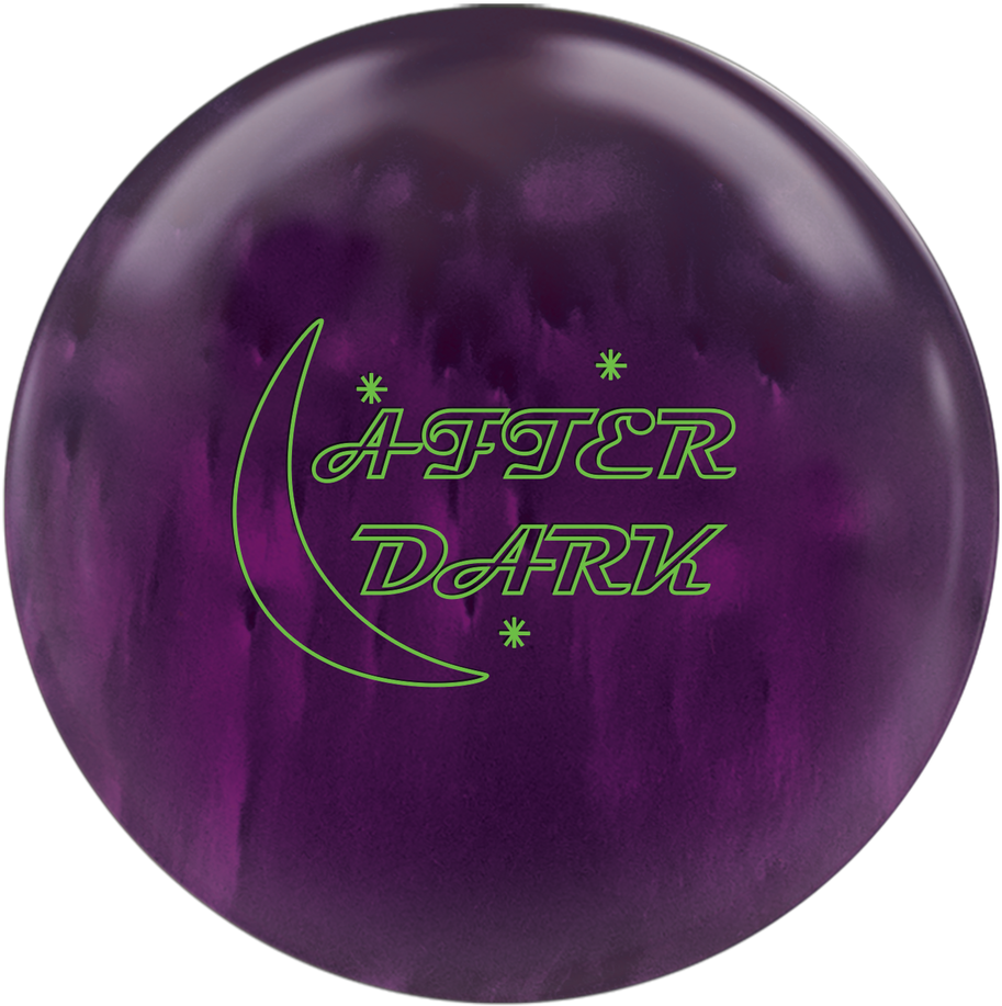 A Purple Ball With Green Text