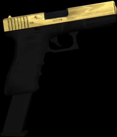 A Gold And Black Gun