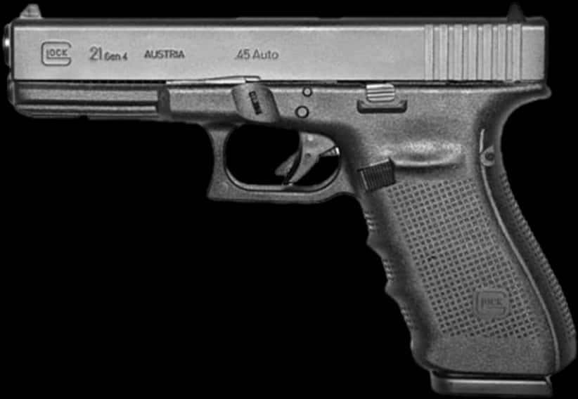 A Black And Silver Handgun