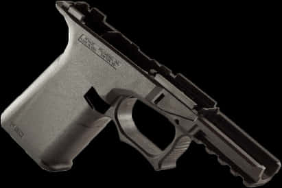 A Gun With A Black Background