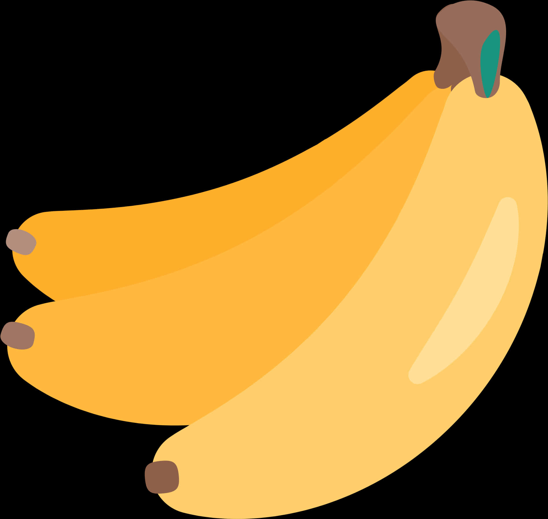 Glossy Banana Vector