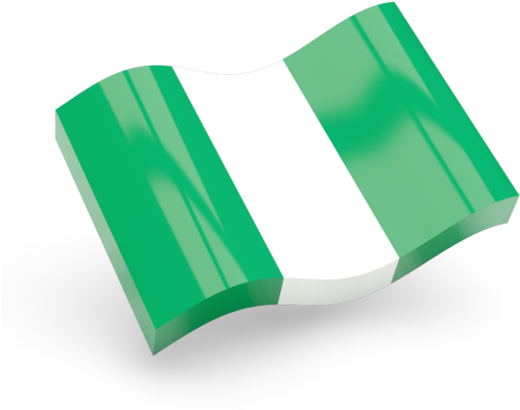 Glossy Wave Icon - Flag Of Nigeria Icon, Hd Png Download