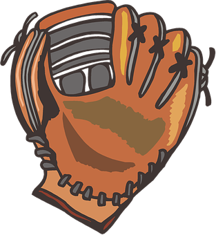 A Baseball Glove On A Black Background