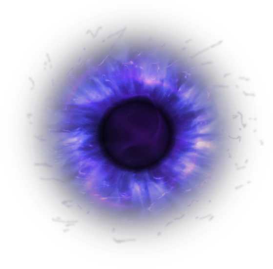 A Blue Eyeball With A Black Background